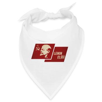 Lenin lebt - Bandana - Weiß - Vorne