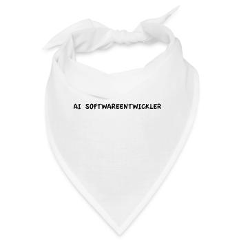 AI Softwareentwickler - Bandana - Weiß - Vorne