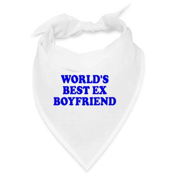 worlds best ex boyfriend - Bandana - Weiß - Vorne