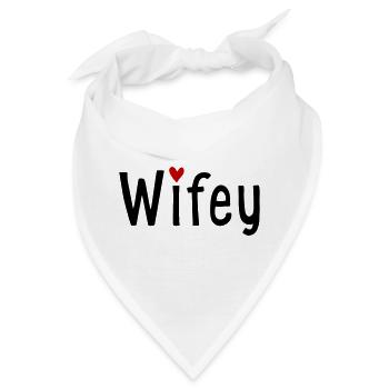 Ehefrau - Bandana - Weiß - Vorne
