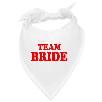 Team bride - Bandana - Weiß - Vorne