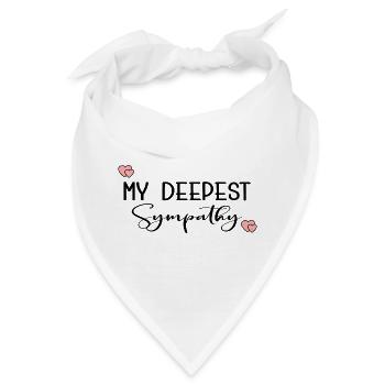 MEIN TIEFSTES BEILEID - Bandana - Weiß - Vorne