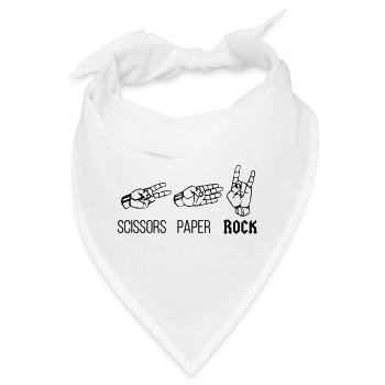 Siccors Paper Rock - Heavy Rock Edition - Bandana - Weiß - Vorne