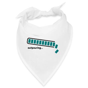 outpouring - Bandana - Weiß - Vorne