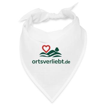 Ortsverliebt.de - Tshirt  - Bandana - Weiß - Vorne