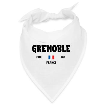 Grenoble, Frankreich, Champ/Grenoble, Frankreich - Bandana - Weiß - Vorne