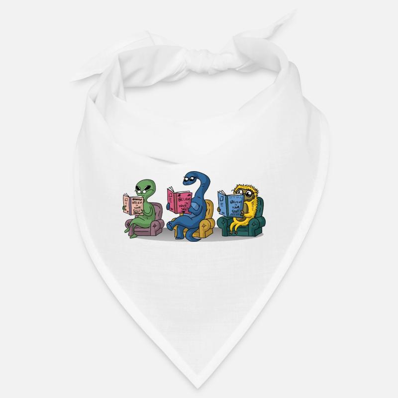 Funny Monsters Reading Self Help Books Bookworm Bandana
