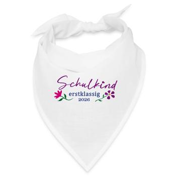 SchulKind Erstklassig 2026 - Bandana - Weiß - Vorne