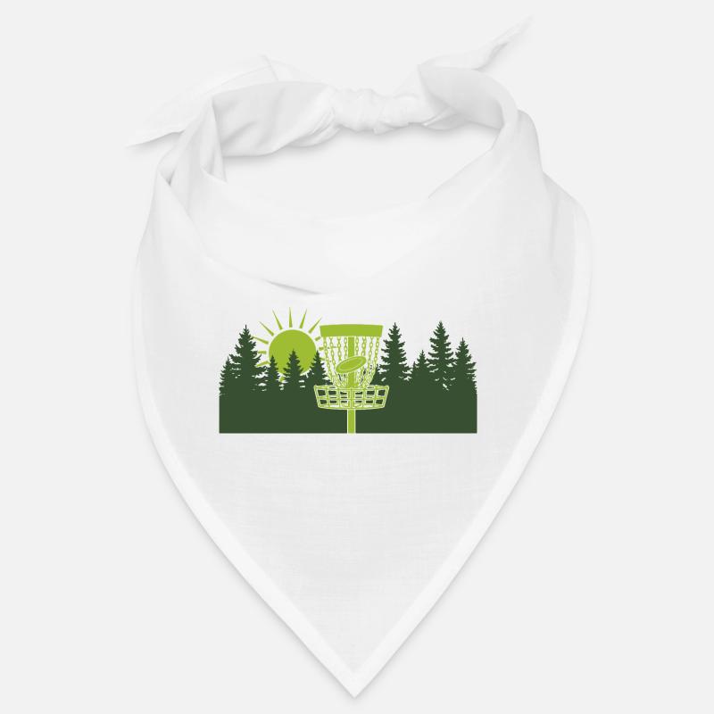 Disc Golf Lever de soleil dans la scène forestière Bandana
