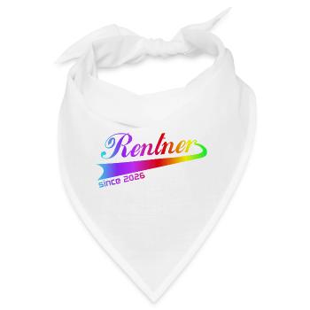 Rentner 2026 Ruhestand Rentner Pullover, Kappe - Bandana - Weiß - Vorne