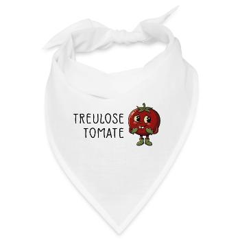 Treulose Tomate  - Bandana - Weiß - Vorne