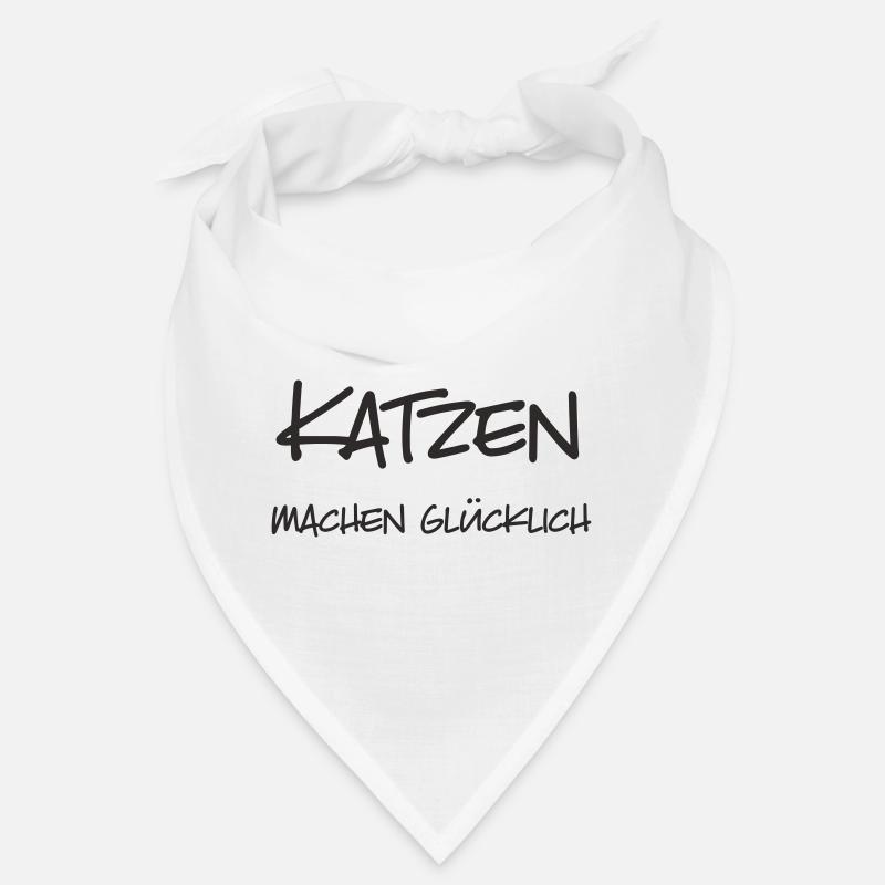 Les chats vous rendent heureux – lettrage pour Katzenlie Bandana