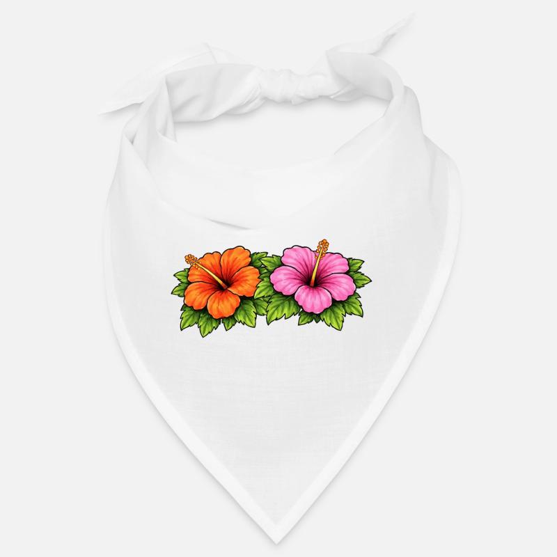Hibiscus Flowers Bandana