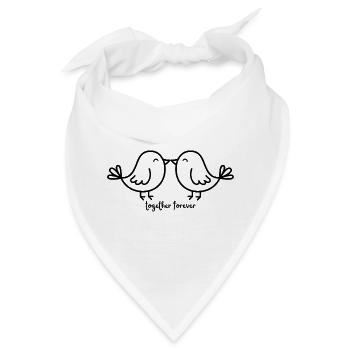together forever Bird - Bandana - Weiß - Vorne