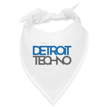 Detroit Techno 128 BPM Rave Club Festival - Bandana - Weiß - Vorne
