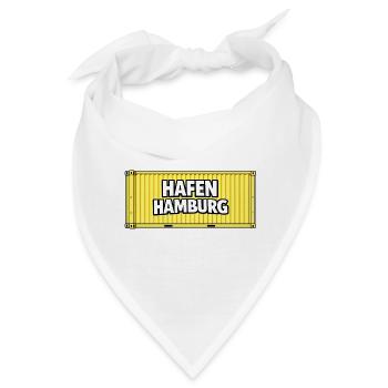 Hafen Hamburg Container gelb - Bandana - Weiß - Vorne