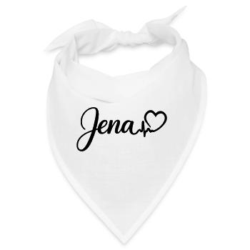 Jena Herzschlag - Bandana - Weiß - Vorne