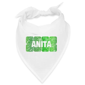 Maedchenname Anita - Bandana - Weiß - Vorne