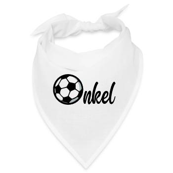Fußball Bruder Onkel - Bandana - Weiß - Vorne