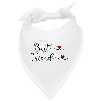 Beste Freunde - Bandana - Weiß - Vorne