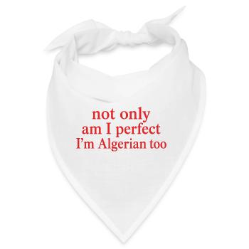 Perfekter und algerischer Humor | Algerien-Stolzgeschenk - Bandana - Weiß - Vorne