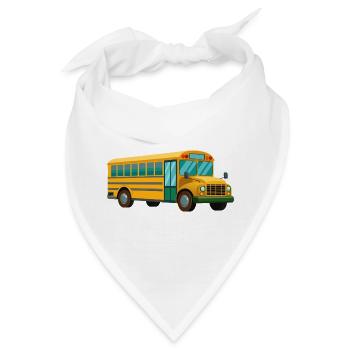 Schulbus - Bandana - Weiß - Vorne