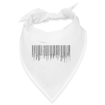 Barcode - Gray - Bandana - Weiß - Vorne