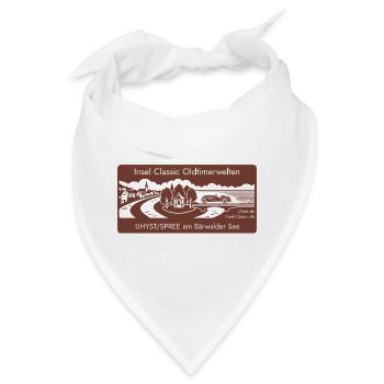 Insel Classic Oldtimerwelten Uhyst Spree Lausitz  - Bandana - Weiß - Vorne