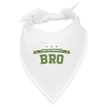 Der Allerbeste Bro - Bandana - Weiß - Vorne