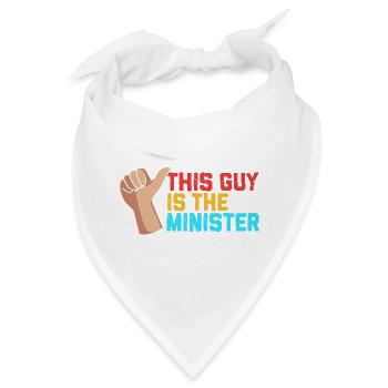 Pfarrer - Bandana - Weiß - Vorne