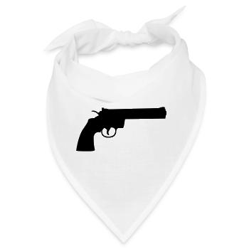 Waffe - Bandana - Weiß - Vorne