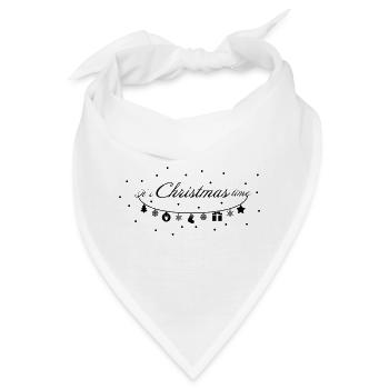 Es ist Weihnachtszeit - Bandana - Weiß - Vorne