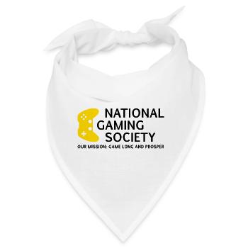 National Gaming Society Design für Gaming Kultur - Bandana - Weiß - Vorne