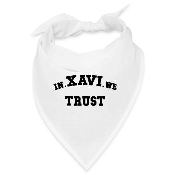 In Xavi vertrauen wir - Bandana - Weiß - Vorne