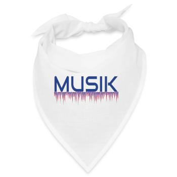 Musik Drip Neon Logo - Bandana - Weiß - Vorne