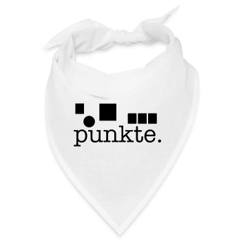 Punkte. - Bandana - Weiß - Vorne
