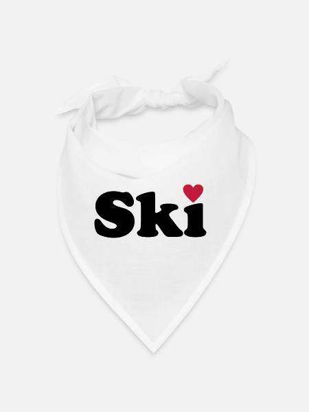 Ski - Bandana - Weiß - Vorne
