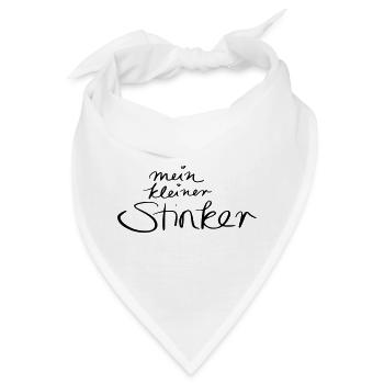 mein kleiner Stinker - Bandana - Weiß - Vorne