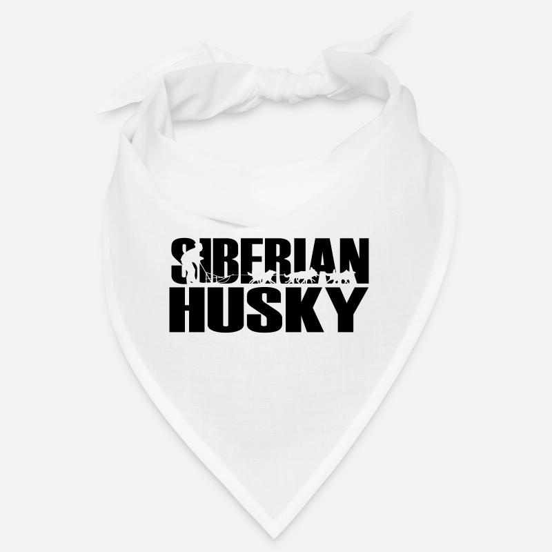 Huskies Husky Sibérien - Bandana - blanc