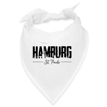 Hamburg St. Pauli, Reeperbahn, Kiez - Bandana - Weiß - Vorne