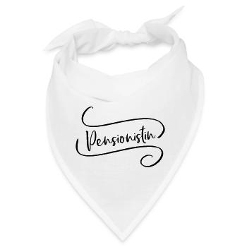 Pensionistin Geschenk Pension - Bandana - Weiß - Vorne