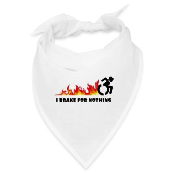 Ich werde mit meinem Rollstuhl für nichts bremsen # - Bandana - Weiß - Vorne
