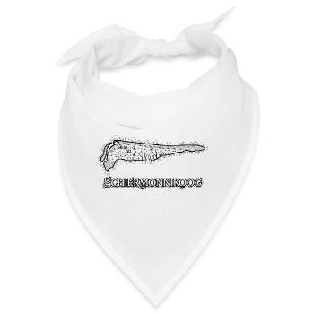 Schiermonnikoog | Antike Landkarte | Schatzkarte - Bandana - Weiß - Vorne