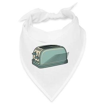 Toaster - Bandana - Weiß - Vorne