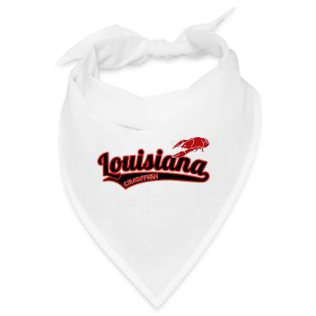 Louisiana Crawfish College Style - Bandana - Weiß - Vorne