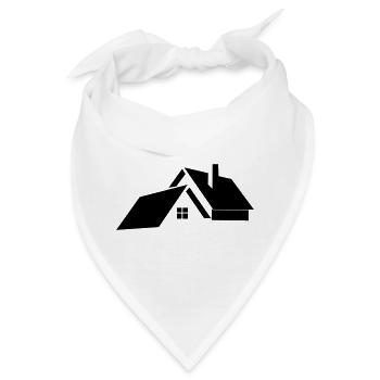 Logo für Haus oder Haus - Bandana - Weiß - Vorne