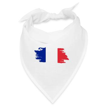 France Flag - Bandana - Weiß - Vorne