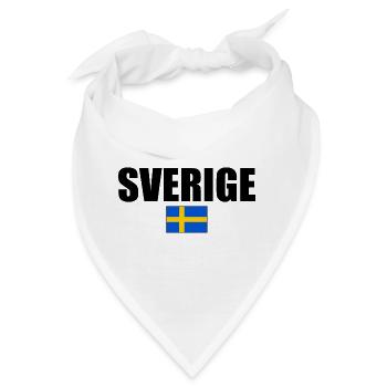 sverige - Bandana - Weiß - Vorne
