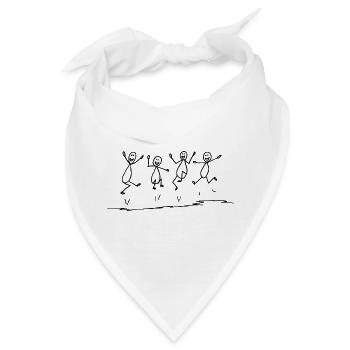 Begeisternd - Lebensfreude, die ansteckt - Bandana - Weiß - Vorne