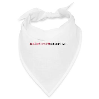 not antisocial anti stupid - Bandana - Weiß - Vorne